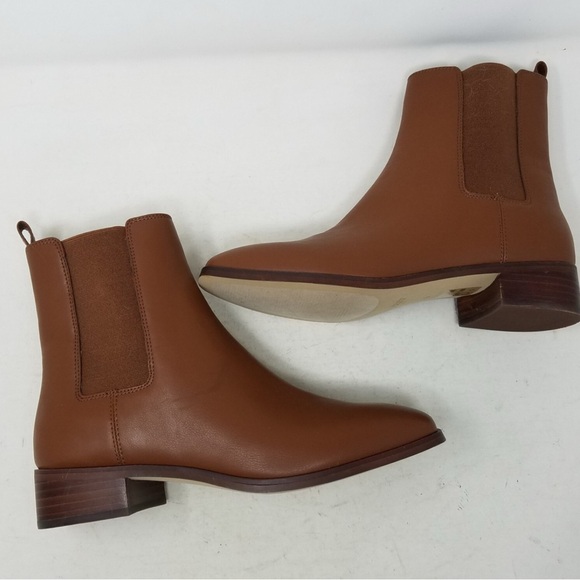 J. Crew Shoes - J. Crew Tan Vegan Faux Leather Ankle Boots